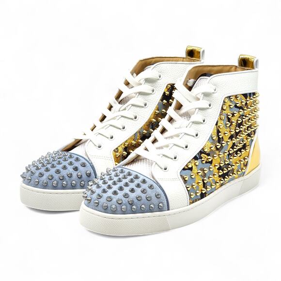 Christian Louboutin Louis Orlato Sneakers Studs Multi EU 46 US 13 - New $1345 - Picture 2 of 8